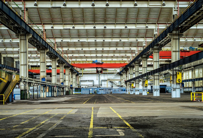 Image of an empty industrial plant.